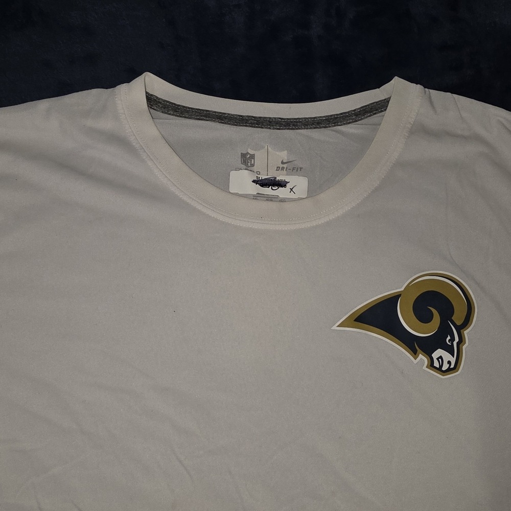 Los Angeles‎ LA Rams Nike NFL On-Field Dri-Fit Shirt Size 4XL Team Issued Staff